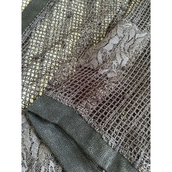 Yon Sheer Black Lace Shrug 3/4 Sleeves Lightweight Elegant One Size Whimsigoth - Picture 8 of 11